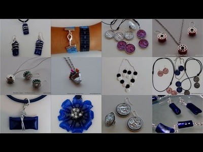 Bisutería realizada con material reciclado. Jewelry made out of recycled materials