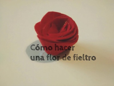Cómo hacer una flor de fieltro - How to do a flower of felt - Ahorradoras.com