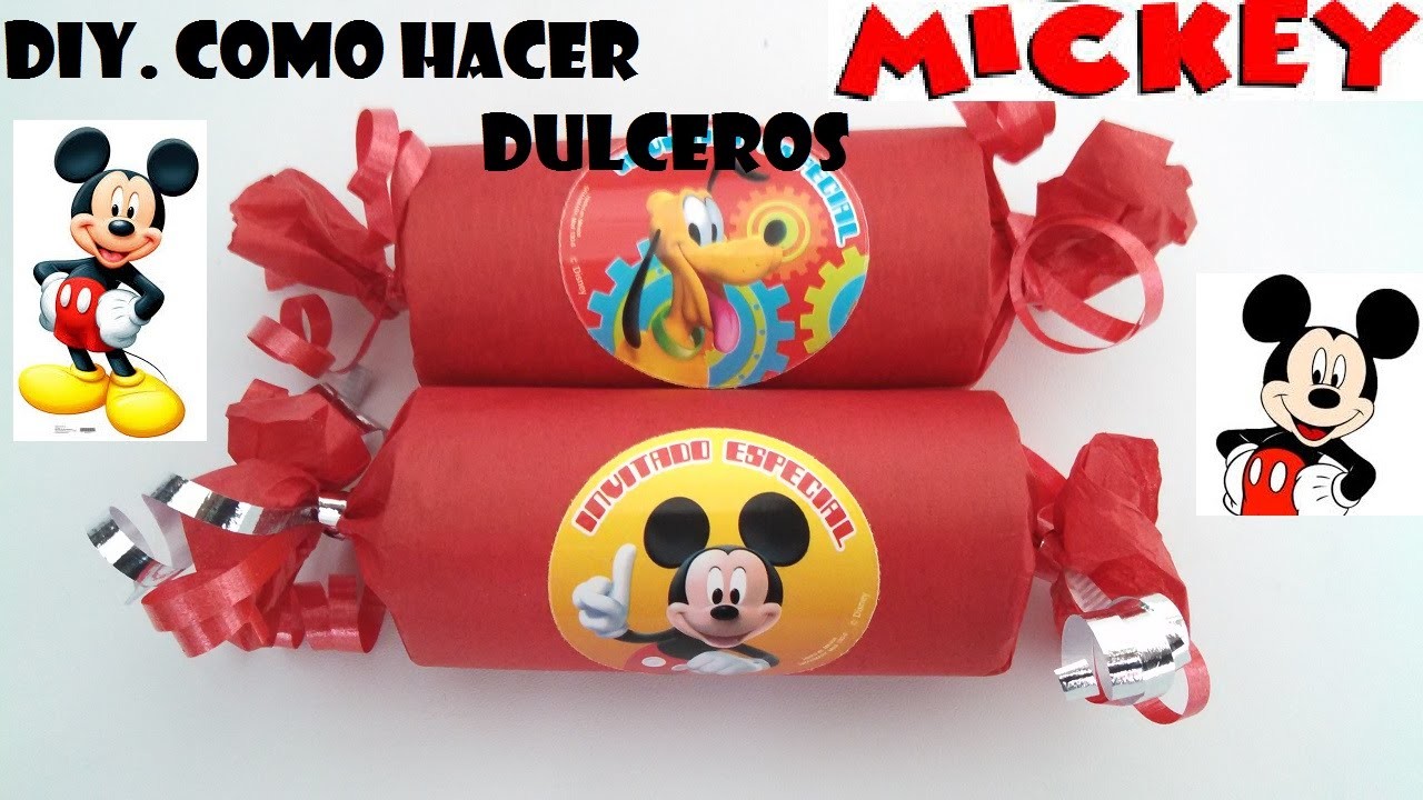 DIY.COMO HACER DULCERO FACIL DE MICKEY MOUSE