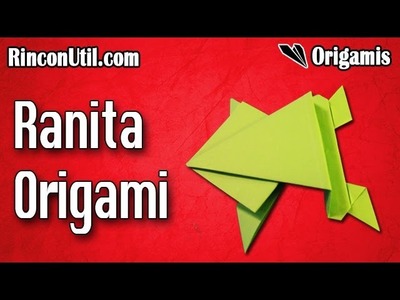 Rana de papel | Rana origami | Rana papiroflexia