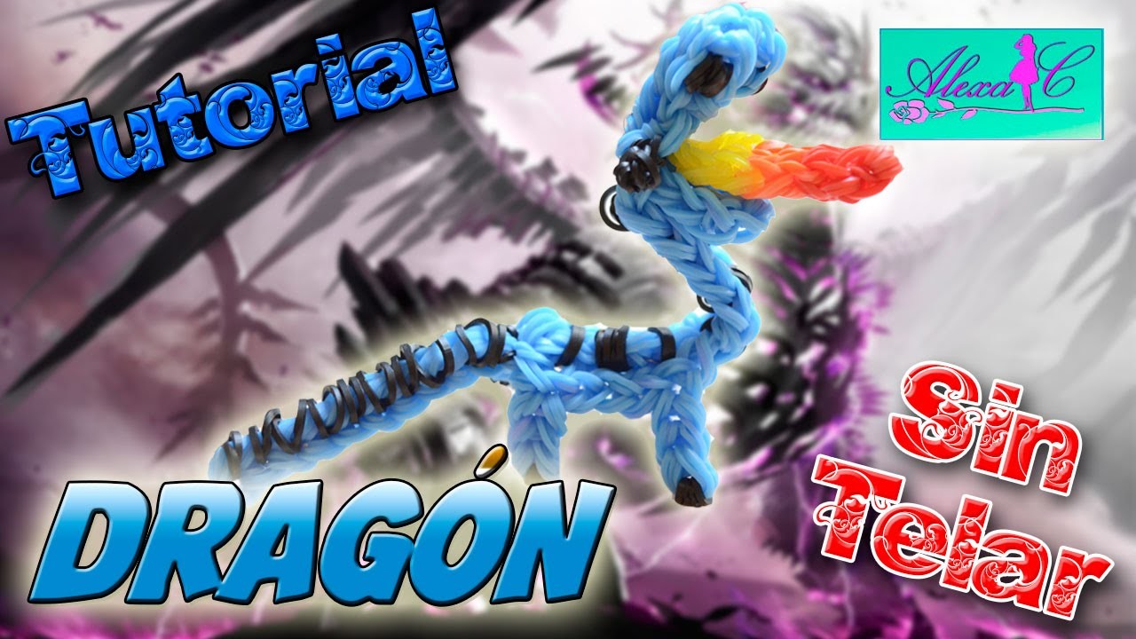 ♥ Tutorial: Dragón en 3D de gomitas (sin telar) ♥