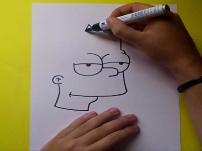 Como dibujar a Bart simpson paso a paso - Los Simpsons | How to draw Bart - The Simpsons