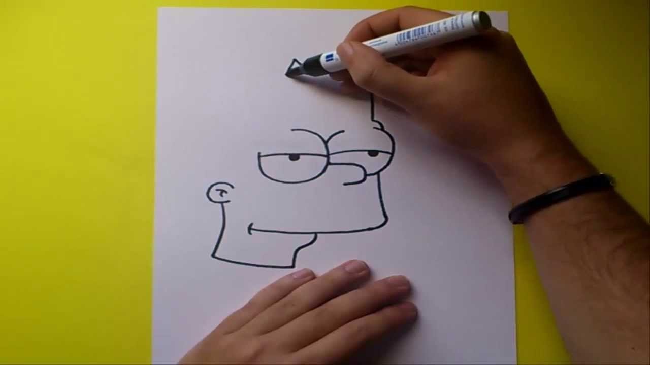 Como dibujar a Bart simpson paso a paso - Los Simpsons | How to draw Bart - The Simpsons