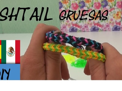 CÓMO HACER PULSERAS FISHTAIL - ESPINA DE PECADO - CON TENEDORES - TUTORIAL EN ESPAÑOL - DIY