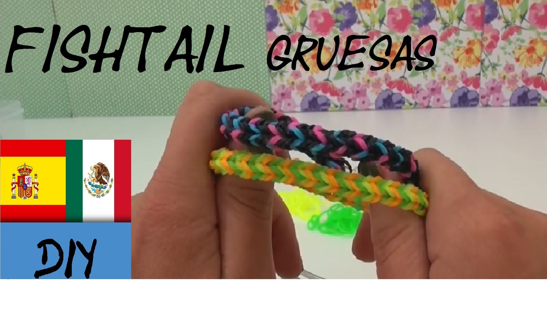 CÓMO HACER PULSERAS FISHTAIL - ESPINA DE PECADO - CON TENEDORES - TUTORIAL EN ESPAÑOL - DIY