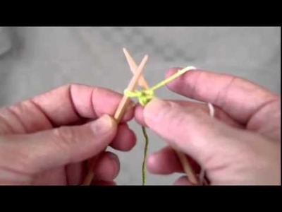 Como tejer a dos agujas para principiantes zurdos