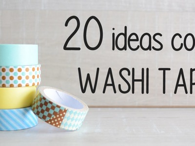 Ideas con washi tape