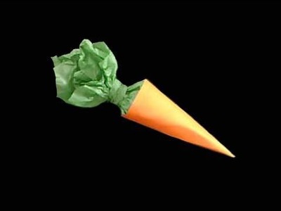 Manualidades de Papel: dulce zanahoria de papel
