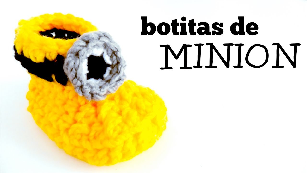 Botas de Minion a Crochet para Bebés