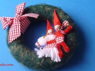 DIY Corona de Navidad, Christmas Wreath