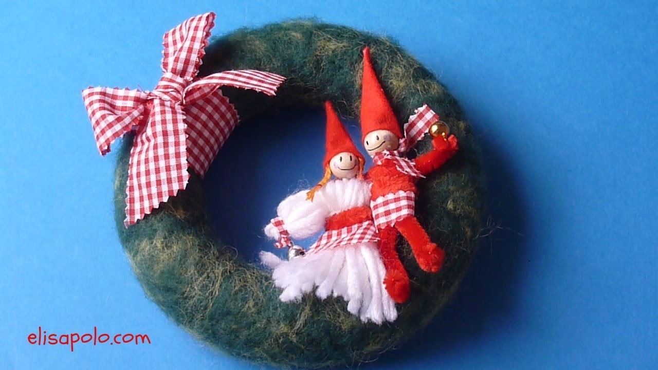 DIY Corona de Navidad, Christmas Wreath