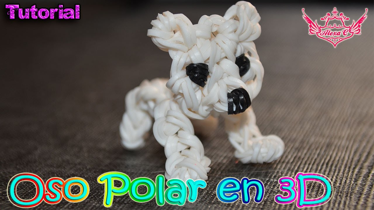♥ Tutorial: Oso polar en 3D (sin telar) ♥