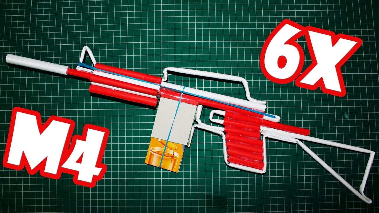Como hacer un Rifle de Papel que Dispare - (M4)