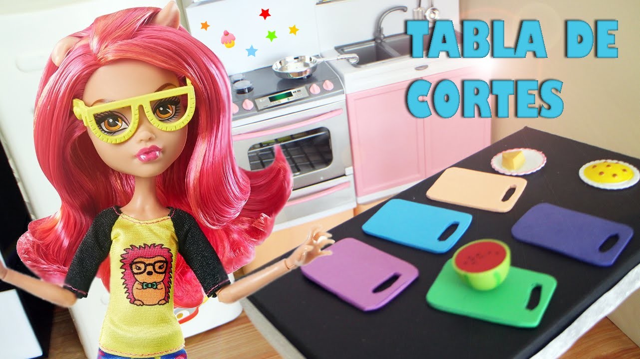 Cómo hacer una tabla de corte para tus muñecas -  Manualidades para muñecas