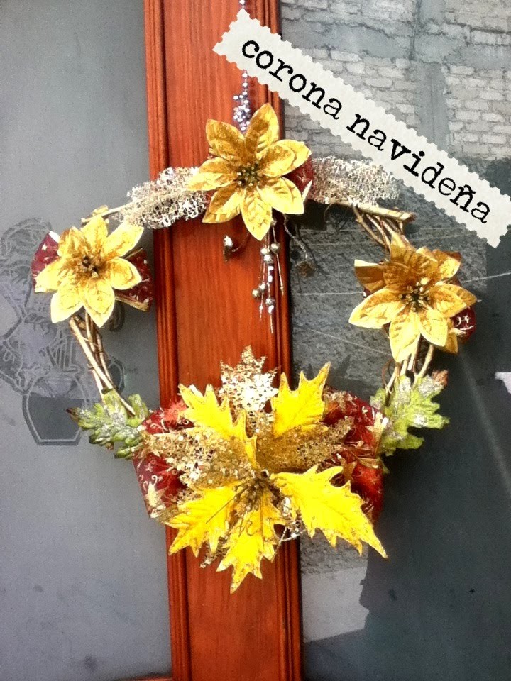 DIY Corona Navideña ramas secas elegante Christmas wreath