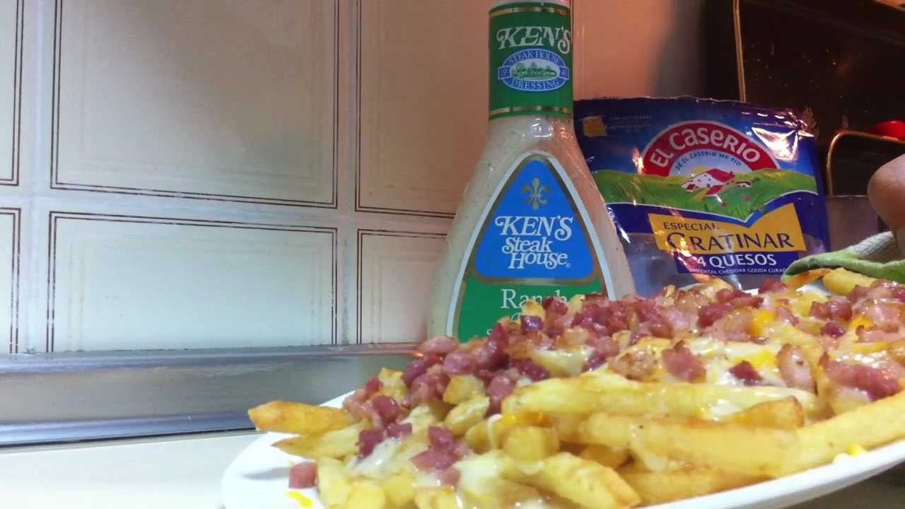 Patatas fritas estilo Foster´s Hollywood - Bacon cheese fries del Foster´s Hollywood