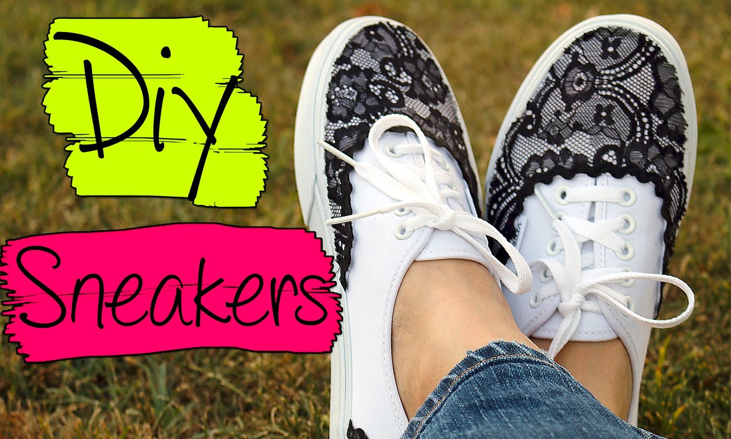 Skeakers con encaje DIY | Zapatillas con encaje