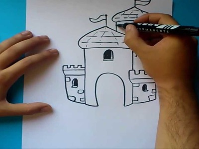 Como dibujar un castillo paso a paso 2 | How to draw a castle 2