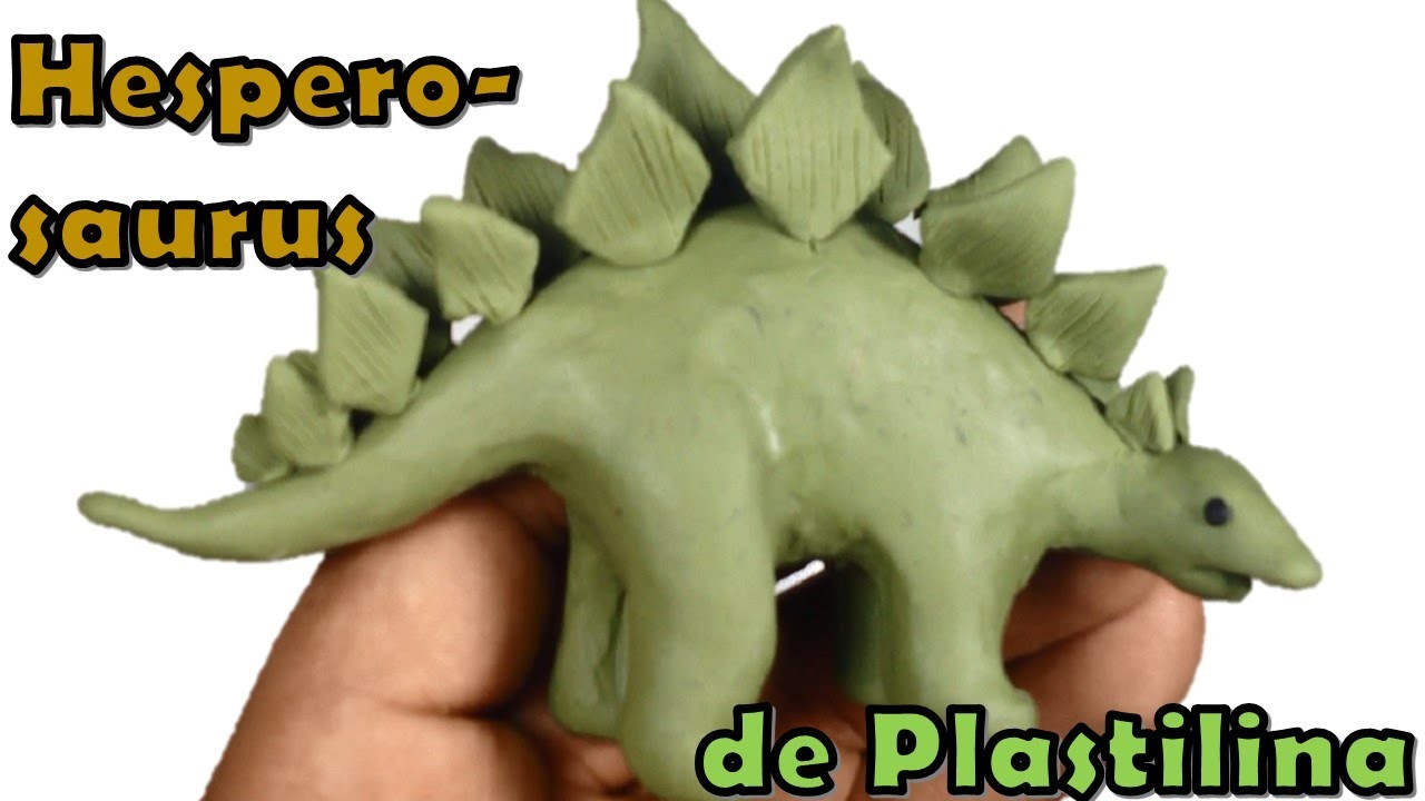 Como hacer un Hesperosaurus de plastilina