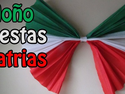Fiestas patrias:  Moño de papel DECORATIVO (manualidad XpreSs)