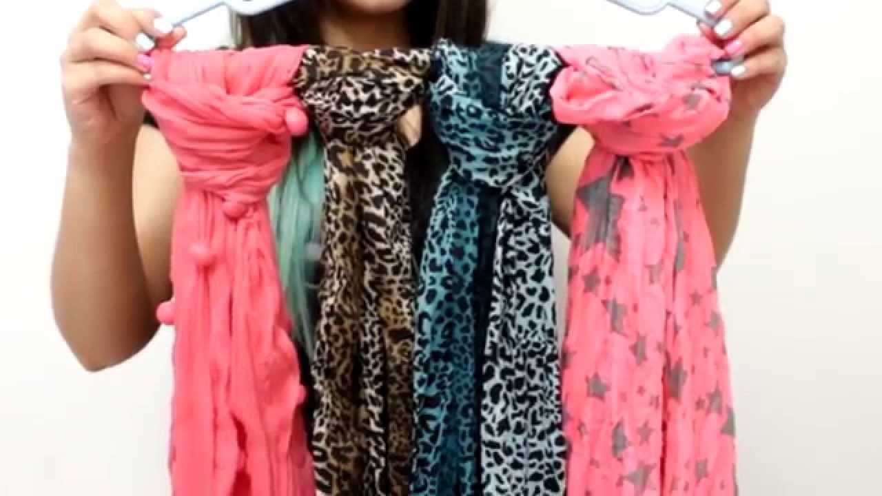 Idea para guardar tus bufandas. Ahorra espacio en el clóset - Hablobajito