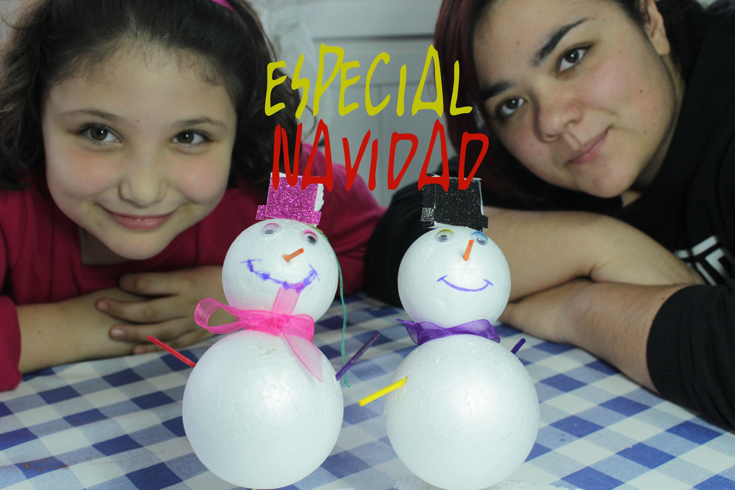 MANUALIDADES CON NIÑOS. Muñeco de nieve.