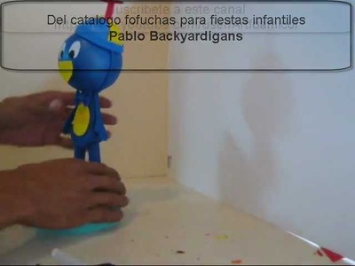 PABLO BACKYARDIGANS FOFUCHO EN FOAMI O GOMAEVA DECORACION PARA FIESTAS INFANTILES.wmv