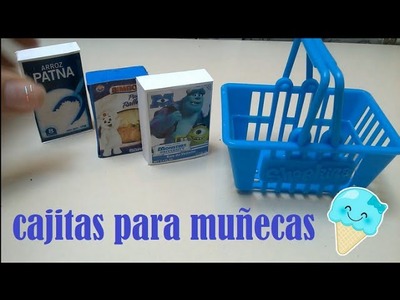 Productos de supermercado para muñecas CAJAS MINI