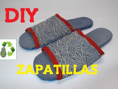98. DIY ZAPATILLAS - SANDALIAS (RECICLAJE DE TELA)