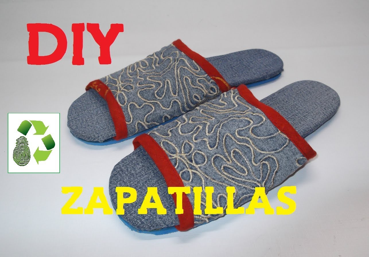 98. DIY ZAPATILLAS - SANDALIAS (RECICLAJE DE TELA)