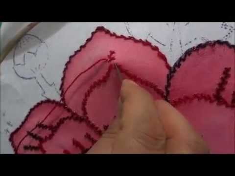 Bordado fantasia y pintura rosa marimur  627
