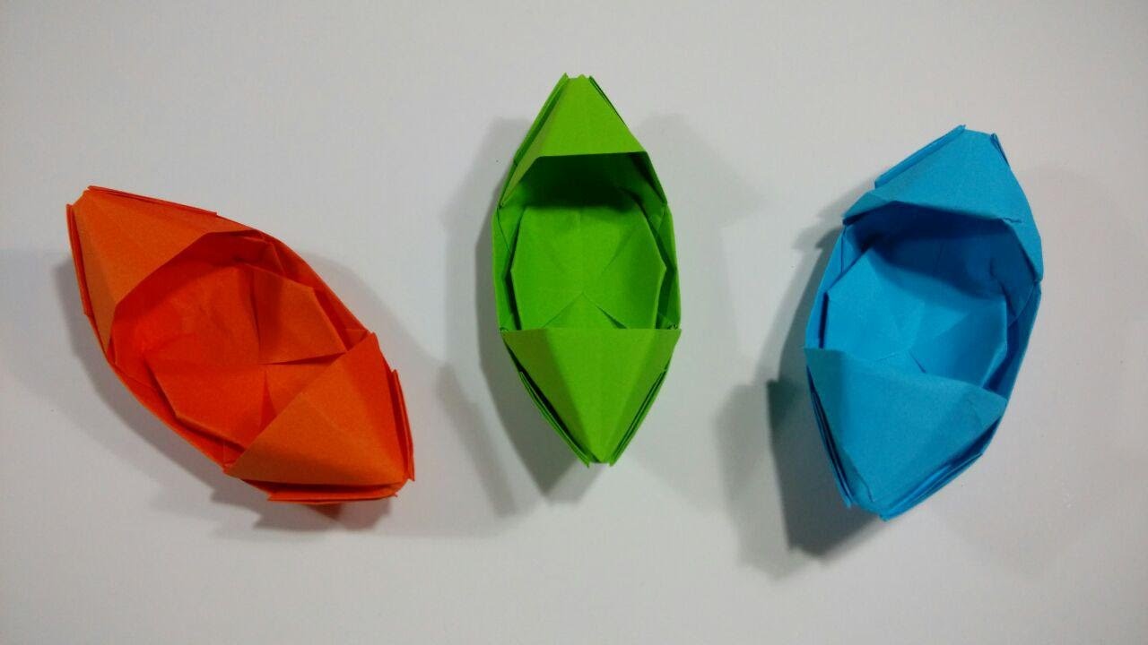Como hacer un barco de origami sencillo