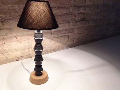 Cómo hacer una lámpara de mesa con cápsulas de café Dolce Gusto.How to make a lamp Coffee Capsules