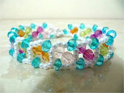 DIY accesorios de moda pulseras arco iris - DIY fashion accessories you rainbow bracelets