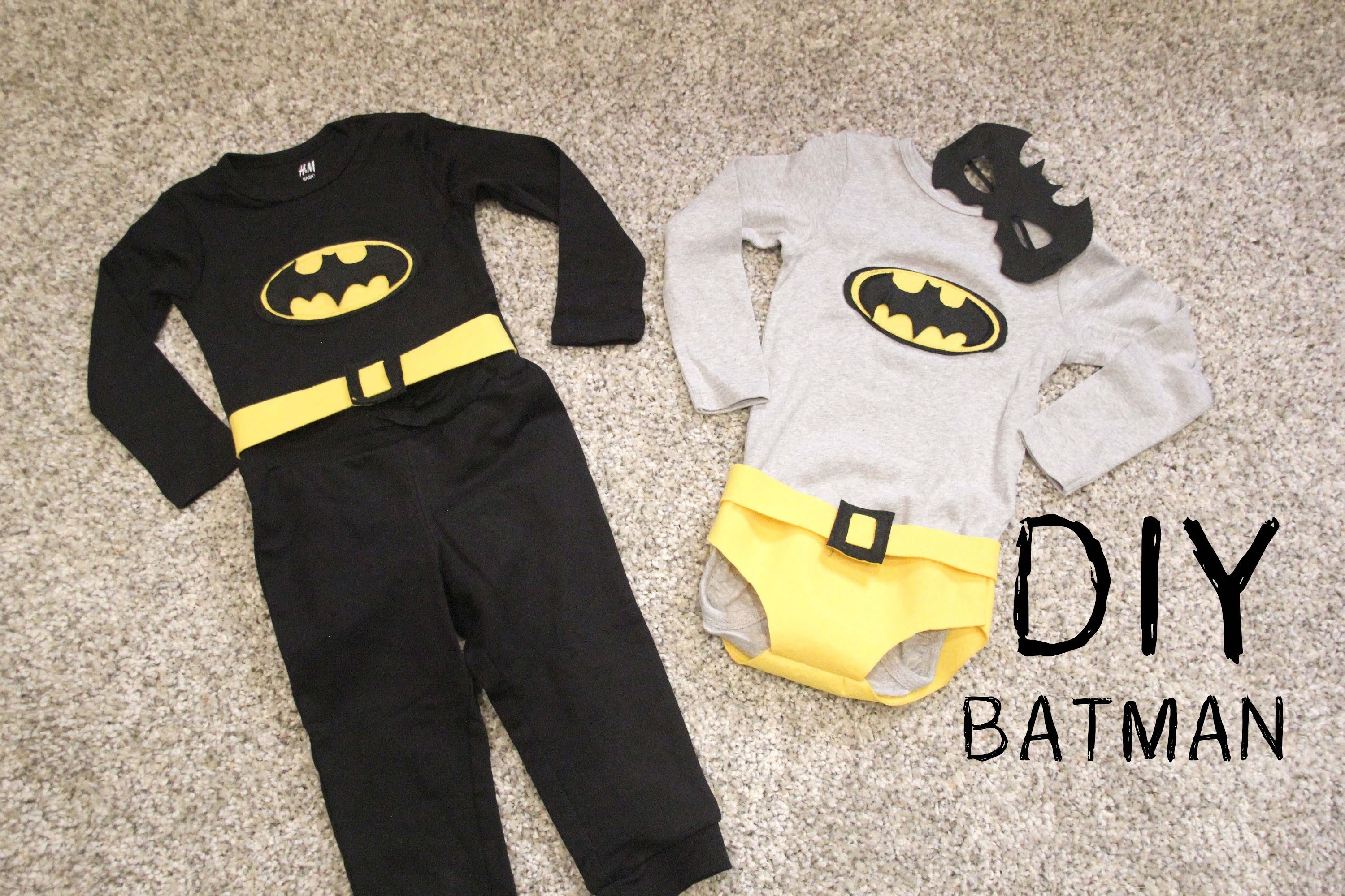 DIY Cómo hacer disfraz de BATMAN para niños