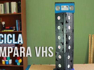 Recicla tus VIDEO CASETTE (VHS) en una LAMPARA RETRO ¡INCREIBLE!