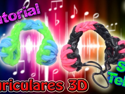 ♥ Tutorial: Auriculares de gomitas en 3D (sin telar) ♥