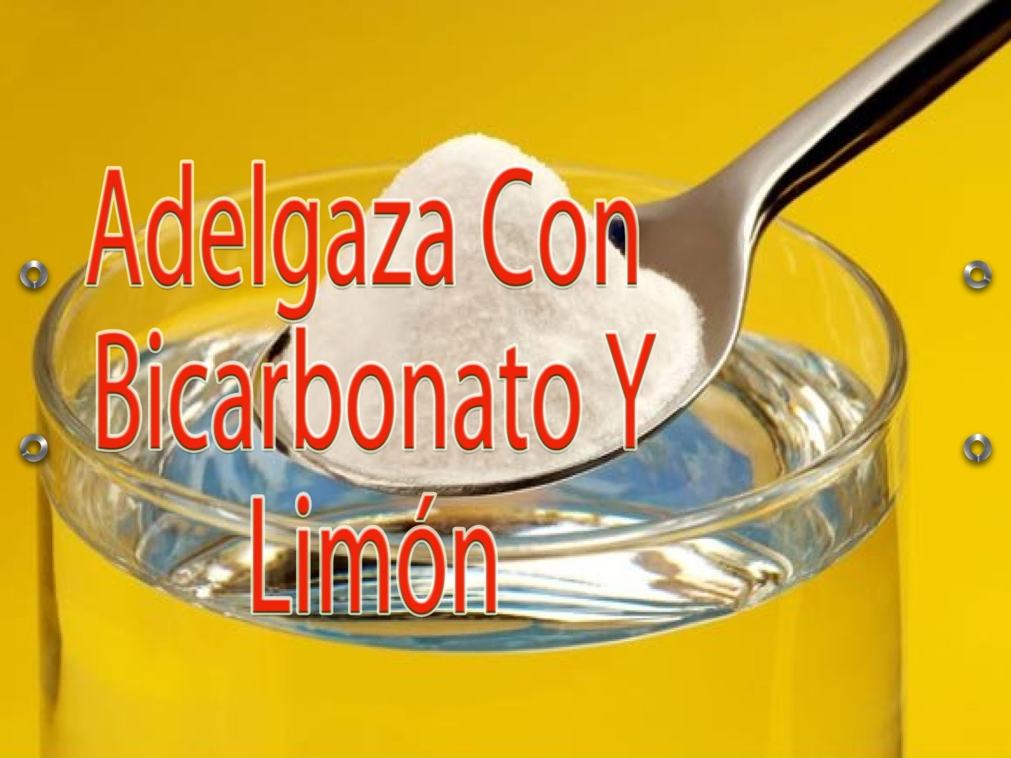 Bicarbonato con limón para adelgazar