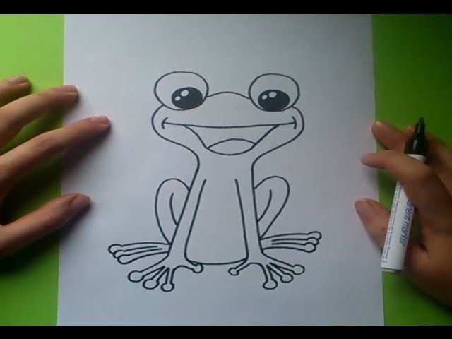 Como dibujar una rana paso a paso 2 | How to draw a frog 2
