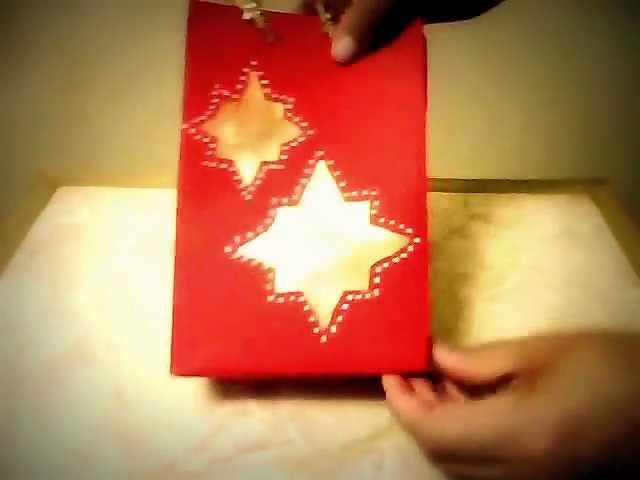 Manualidades navideñas bolsa de regalo pintada