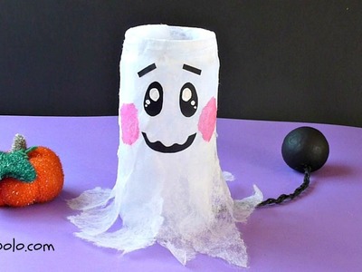 Manualidades para Halloween,  Lámpara Fantasma, Cute Phantom, Halloween Candle