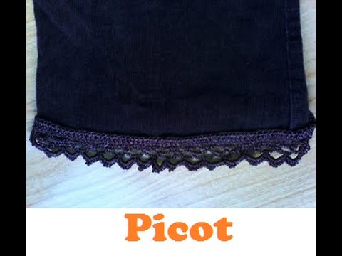 Tutorial de Picot para Aplicaciones a Ganchillo o Crochet