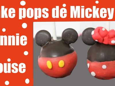Cake pops de Mickey y Minnie mouse