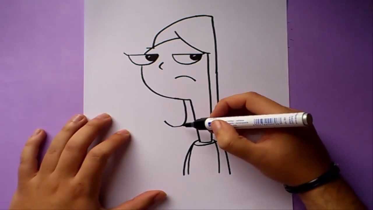 Como dibujar a Candace paso a paso - Phineas y Ferb | How to draw Candace - Phineas y Ferb