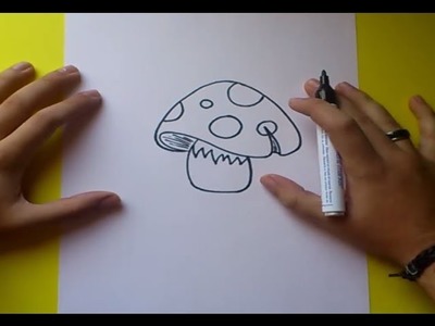 Como dibujar una seta paso a paso 2 | How to draw a mushroom 2