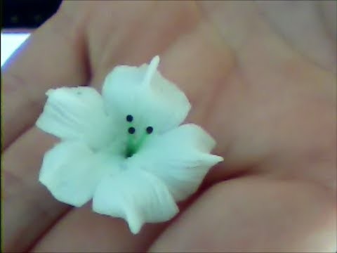 Como hacer flores pequeñas en porcelana fria