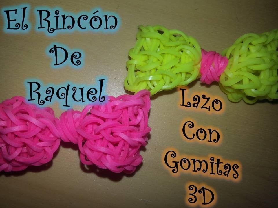Como hacer un lazo en 3D con gomitas rainbow loom