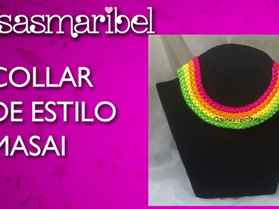 DIY:Como hacer un collar de hilo de colores estilo masai.