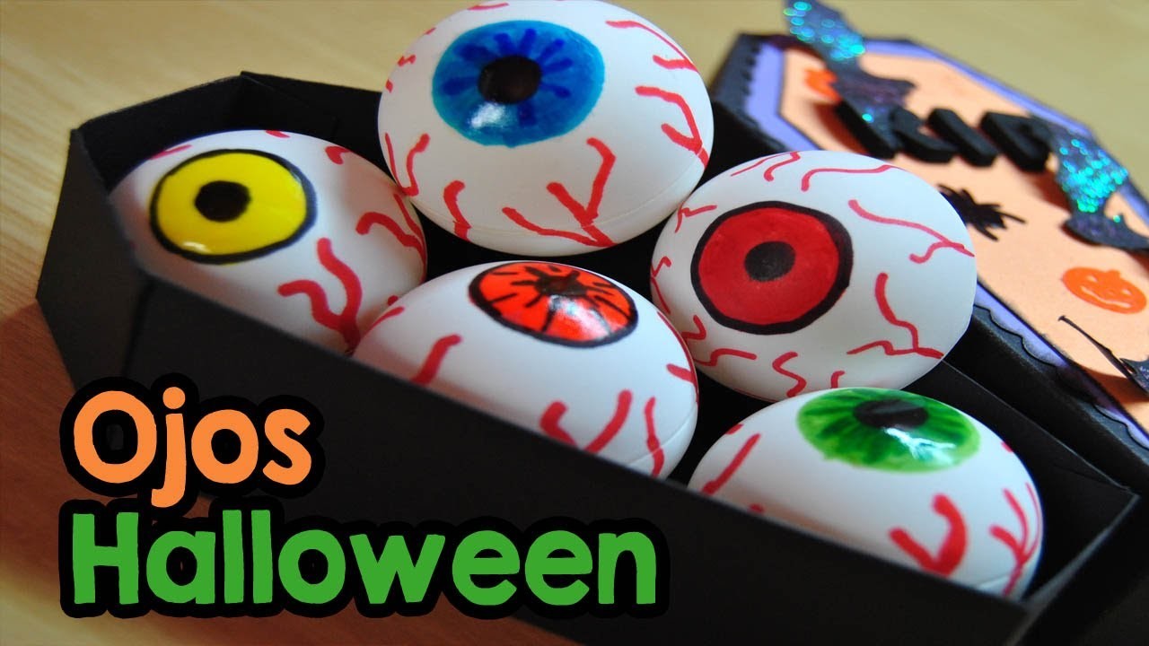 DIY : Haz unos terrorificos ojos para decorar este Halloween!