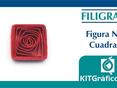Filigrana (Quilling) figura básica No.7 - Cuadrado - kitgrafico.com